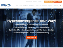 Tablet Screenshot of maxta.com